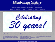 Tablet Screenshot of elizabethangallery.com